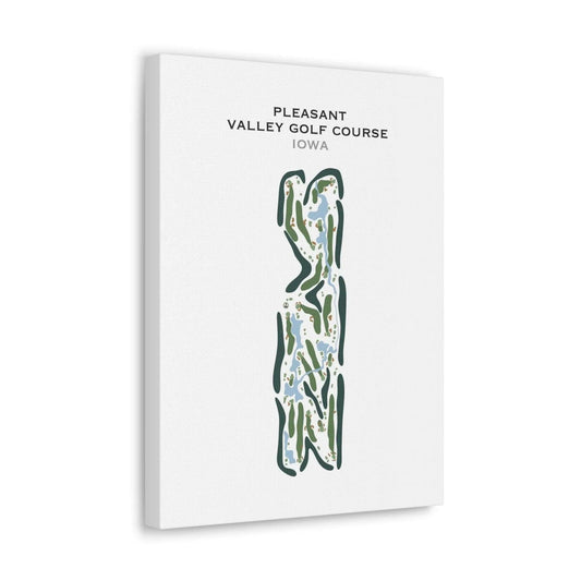 Pleasant Valley Golf Course, Iowa - Printed Golf Course