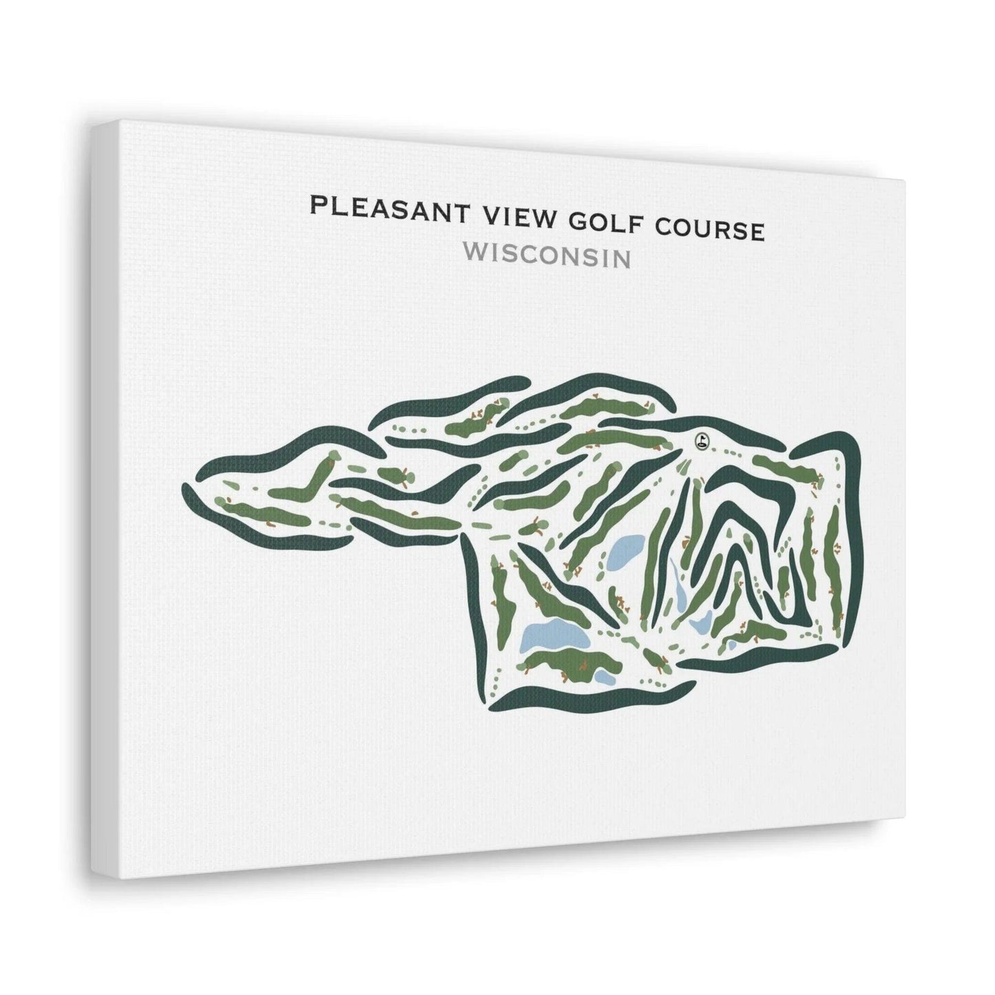 Pleasant View Golf Course, Middleton, Wisconsin - Printed Golf Courses