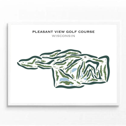 Pleasant View Golf Course, Middleton, Wisconsin - Printed Golf Courses