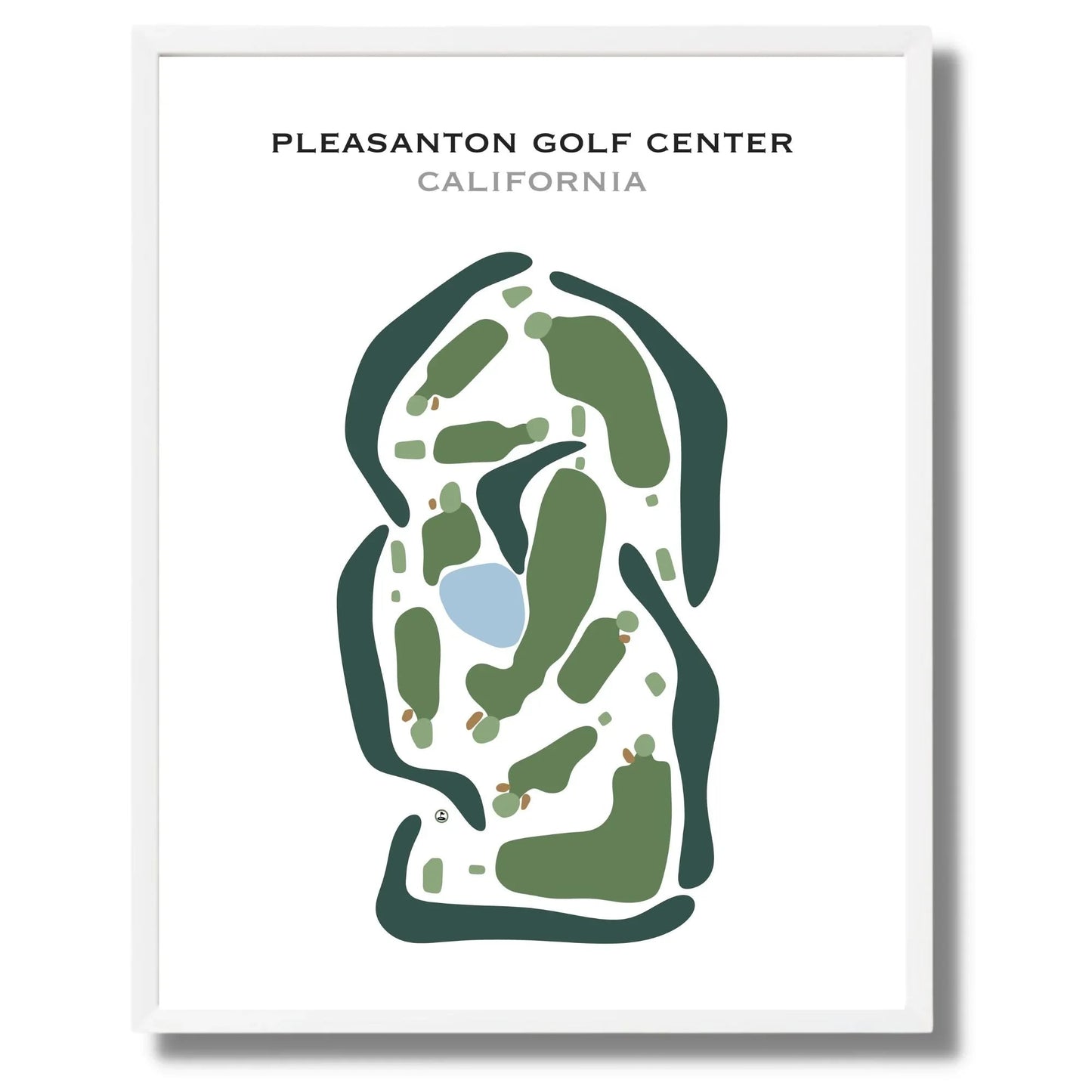 Pleasanton Golf Center, California - Printed Golf Courses