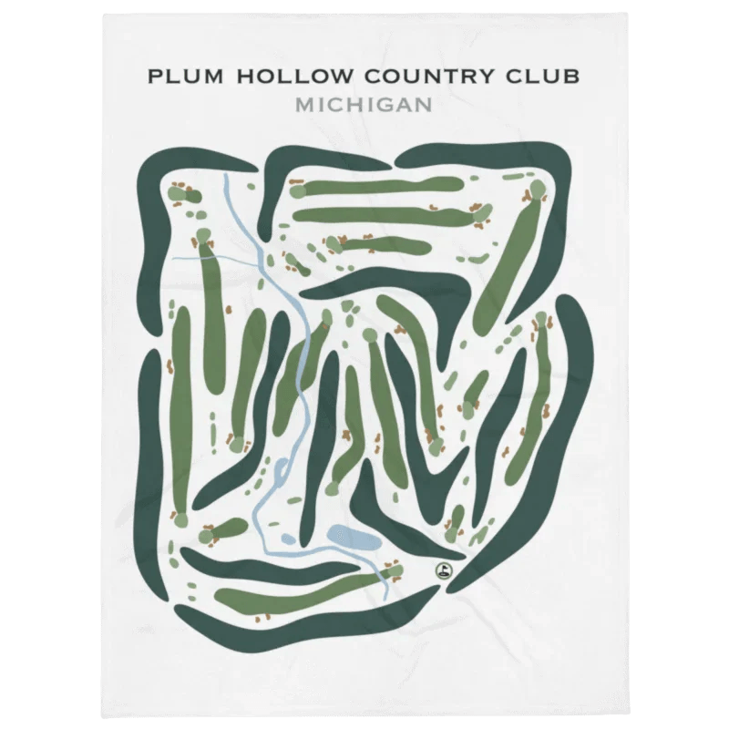 Plum Hollow Country Club, Michigan - Printed Golf Courses