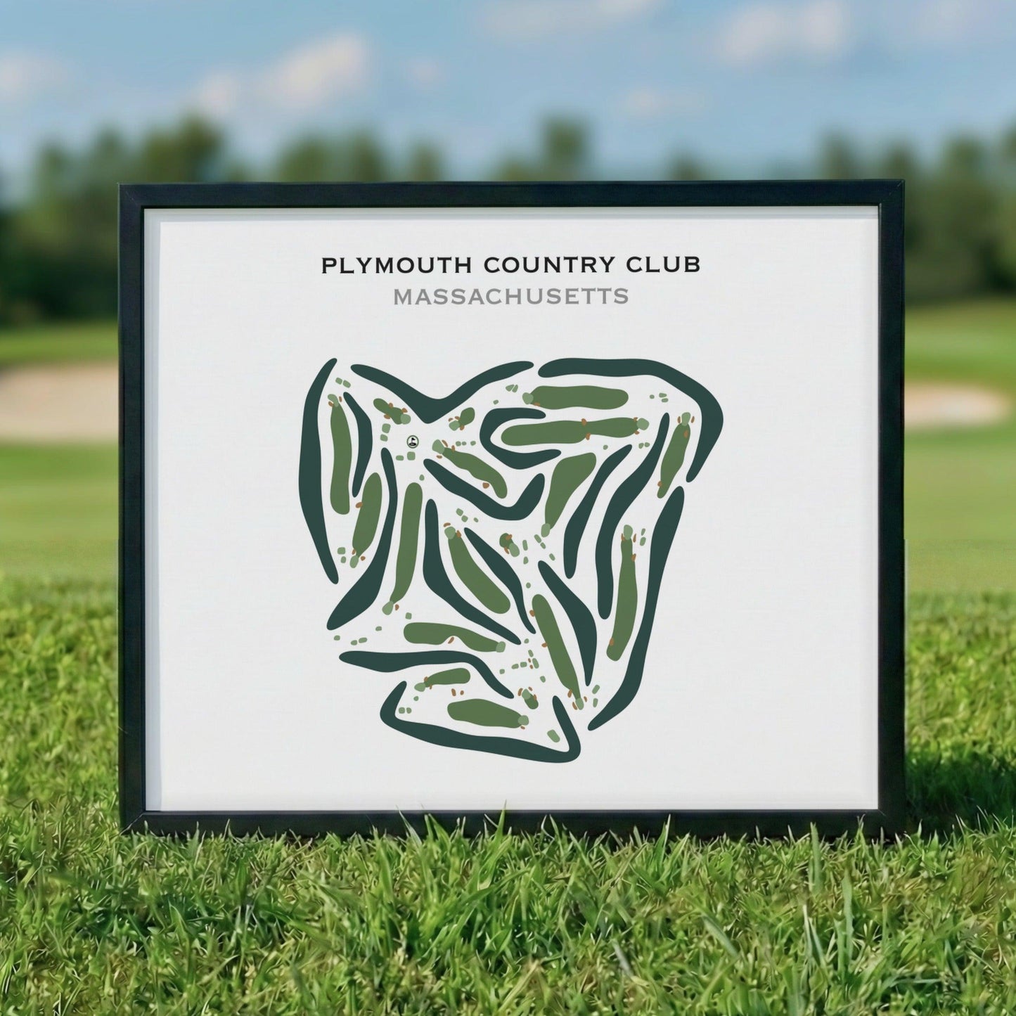 Plymouth Country Club, Massachusetts - Printed Golf Courses