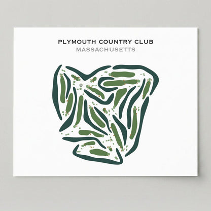 Plymouth Country Club, Massachusetts - Printed Golf Courses