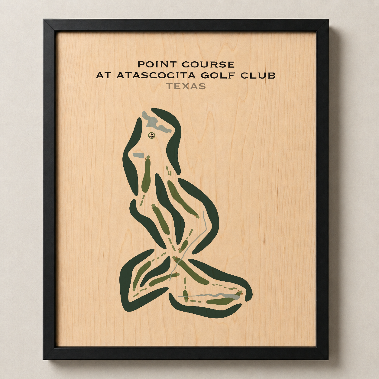 Point Course at Atascocita Golf Club, Texas - Printed Golf Courses