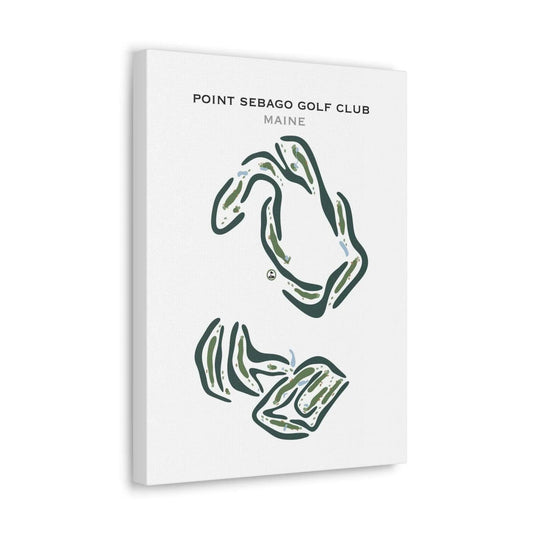 Point Sebago Golf Club, Maine - Printed Golf Courses
