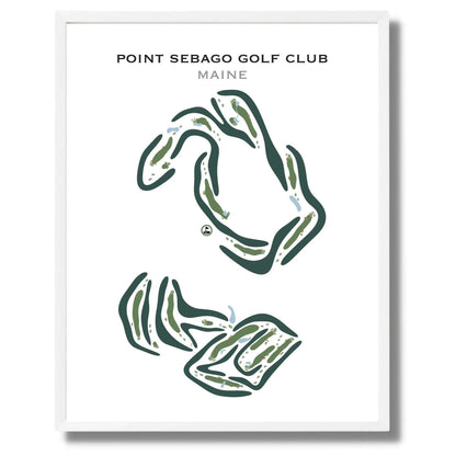Point Sebago Golf Club, Maine - Printed Golf Courses