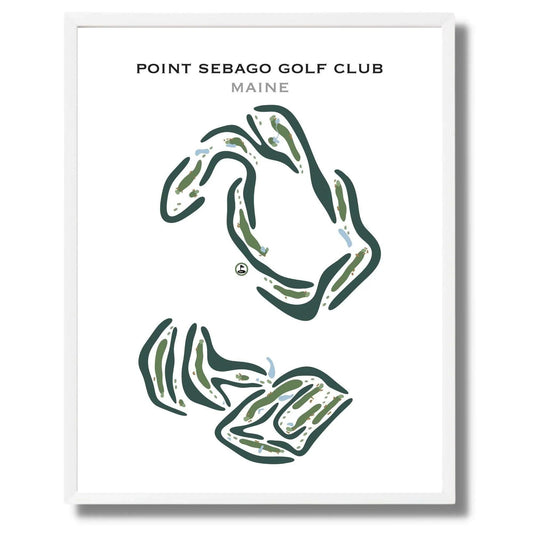 Point Sebago Golf Club, Maine - Printed Golf Courses