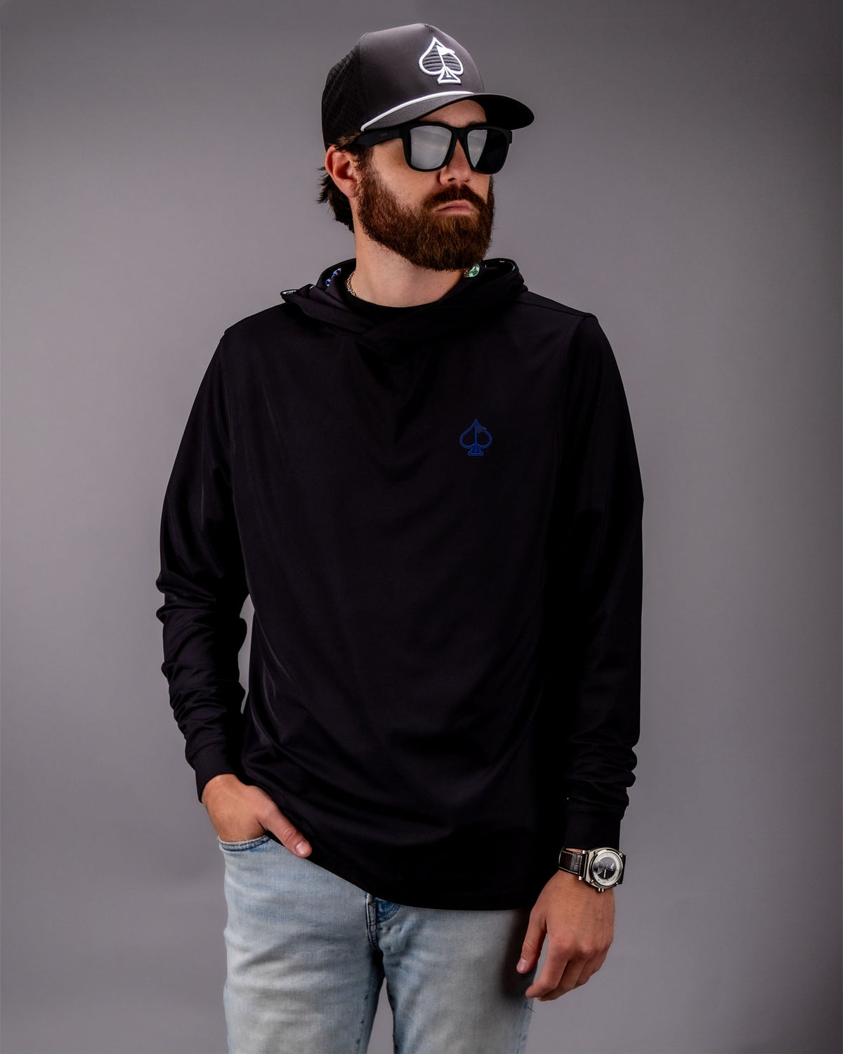 Performance Golf Hoodie - Poker