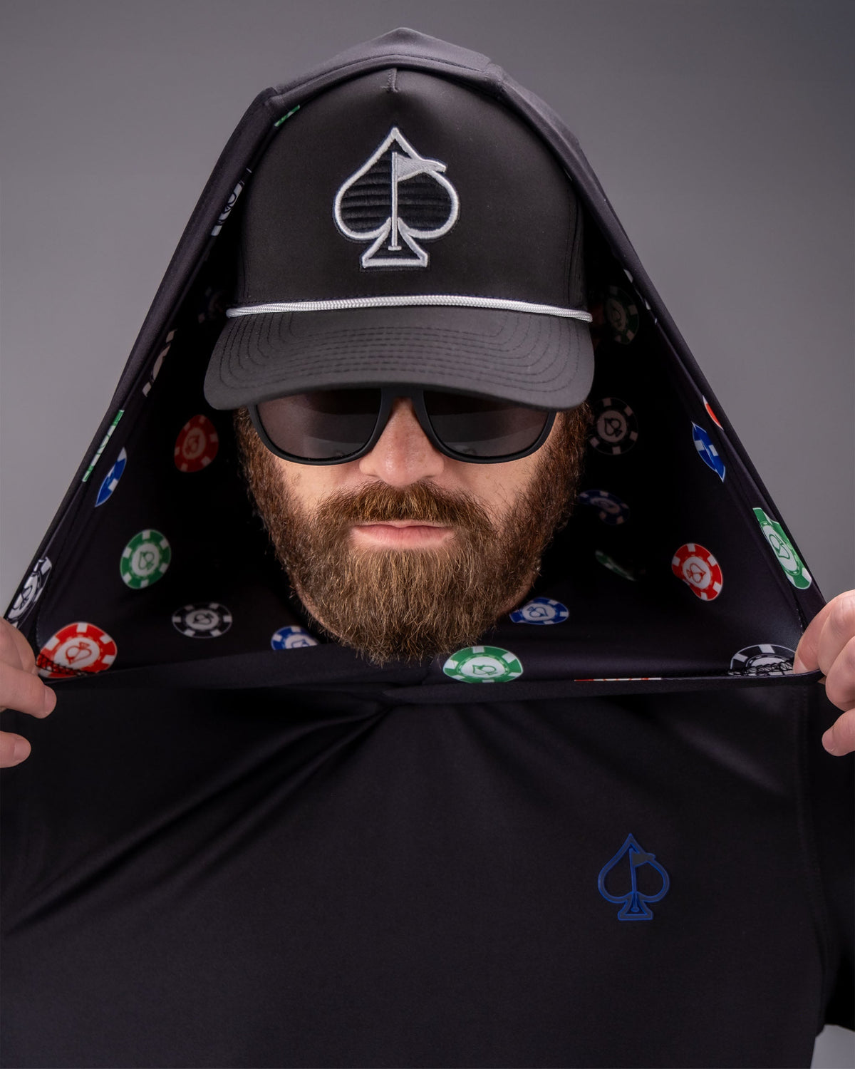 Performance Golf Hoodie - Poker