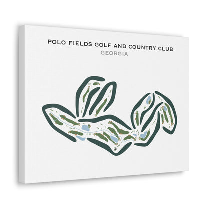 Polo Fields Golf and Country Club, Georgia - Printed Golf Courses