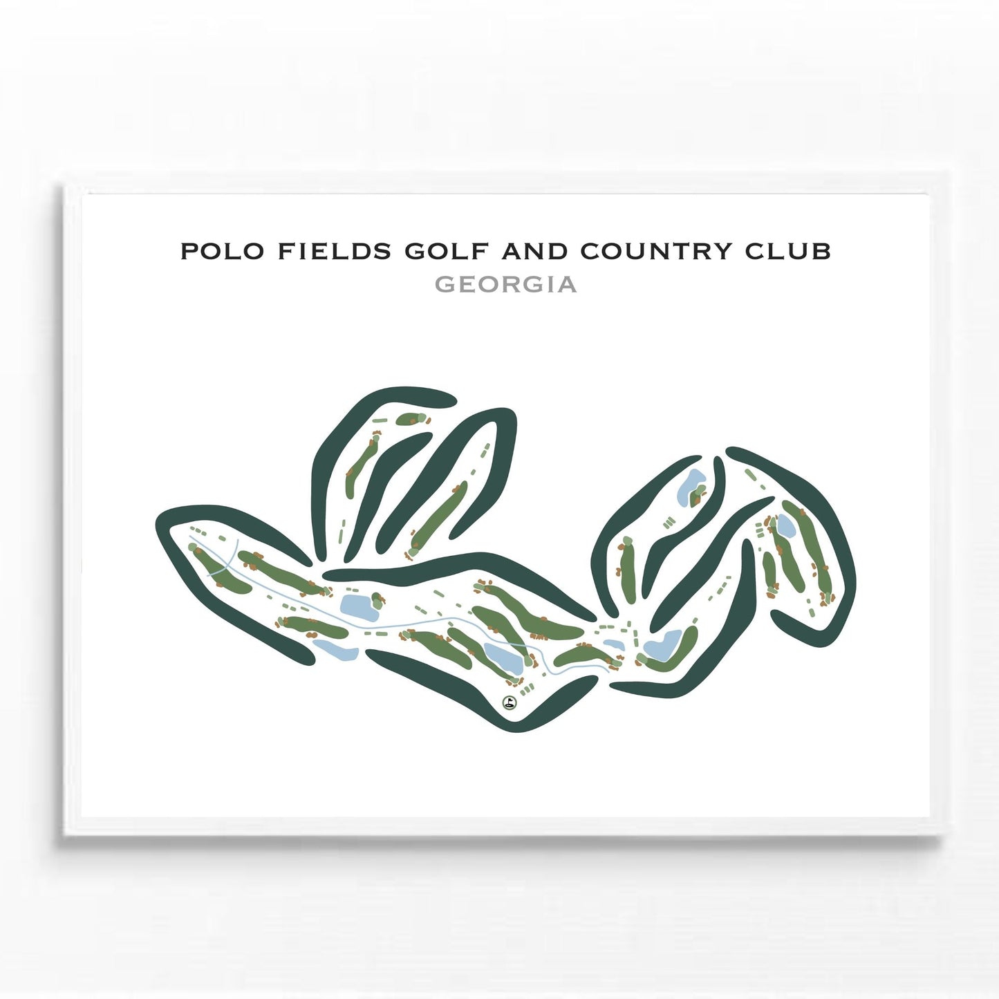Polo Fields Golf and Country Club, Georgia - Printed Golf Courses