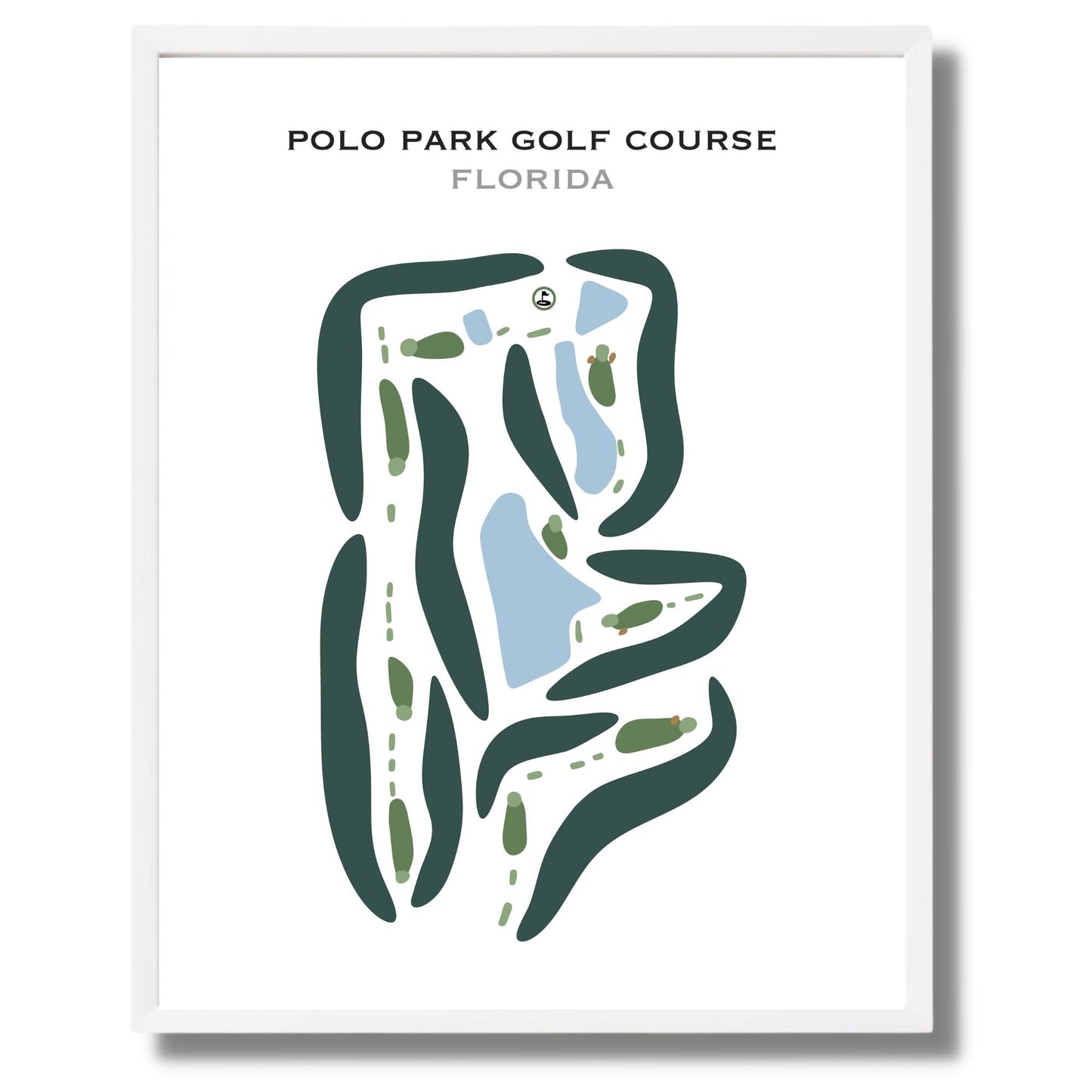 Polo Park Golf Course, Florida - Printed Golf Courses