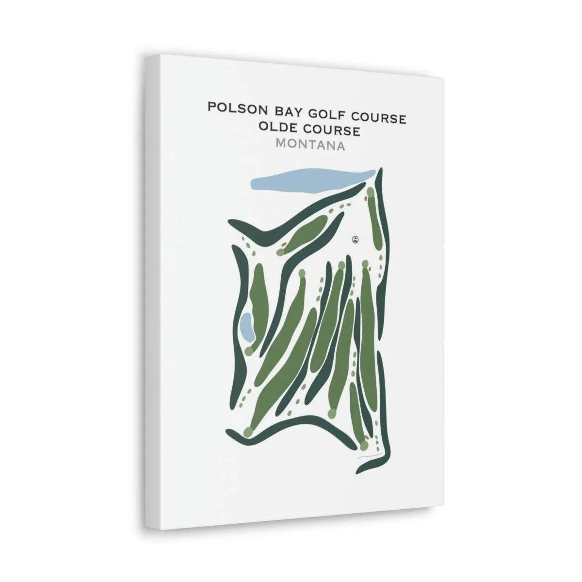 Polson Bay Golf Course Olde Course, Montana - Printed Golf Courses