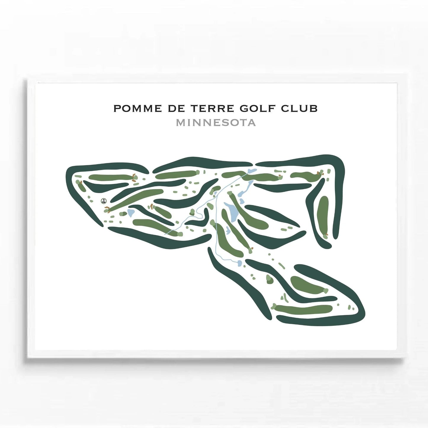 Pomme De Terre Golf Club, Minnesota - Printed Golf Courses