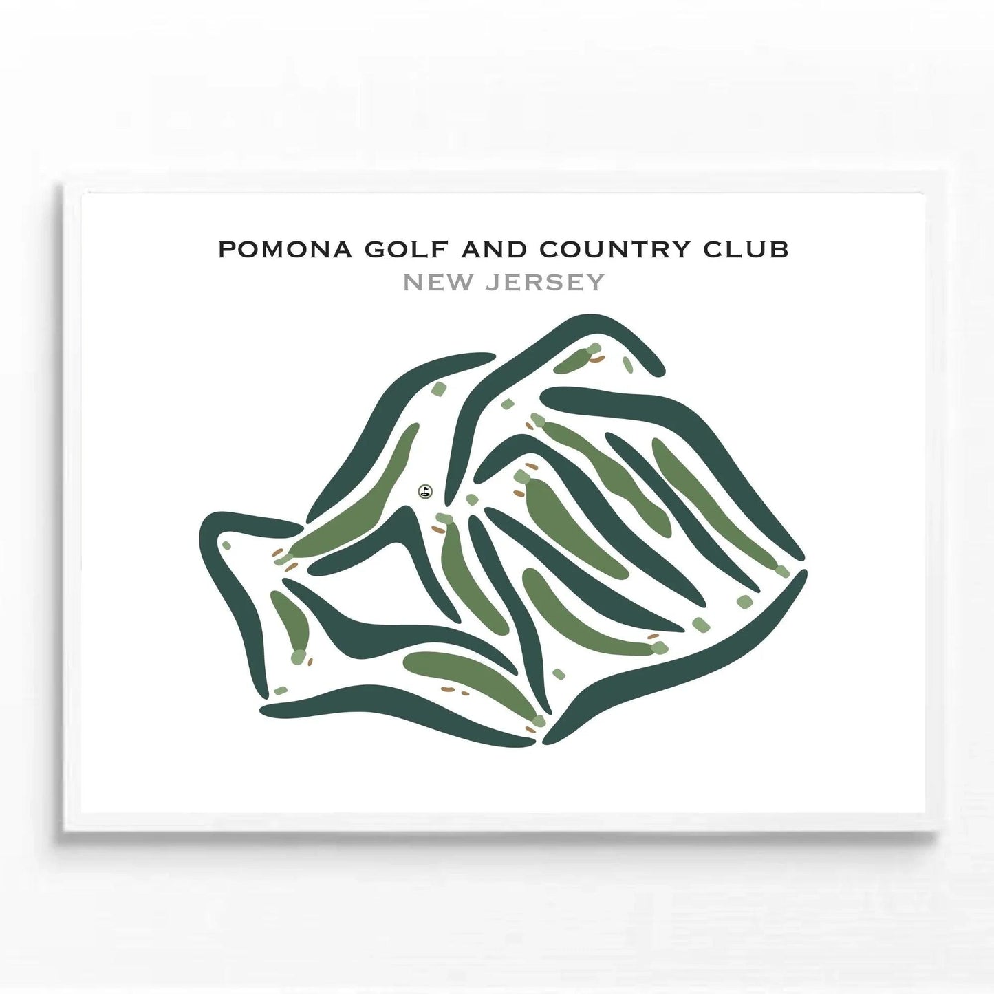 Pomona Golf & Country Club, New Jersey - Printed Golf Courses