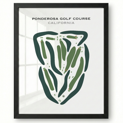 Ponderosa Golf Course, California - Printed Golf Courses