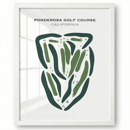 Ponderosa Golf Course, California - Printed Golf Courses