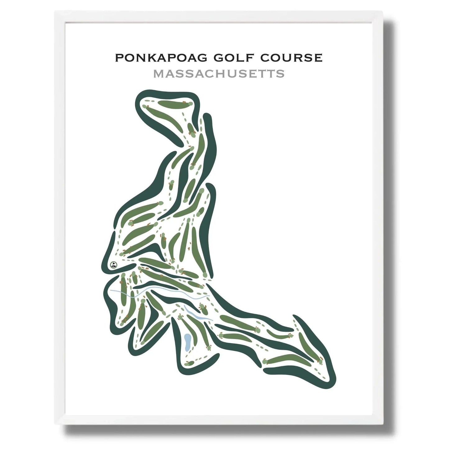 Ponkapoag Golf Course, Massachusetts - Printed Golf Courses