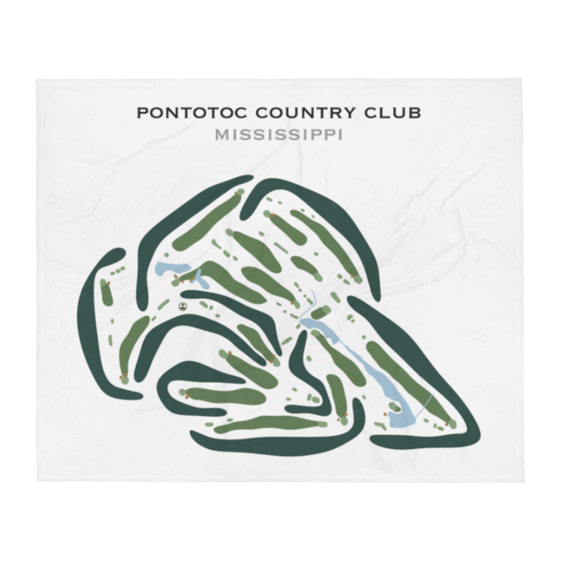 Pontotoc Country Club, Mississippi - Printed Golf Courses