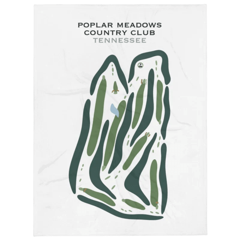 Poplar Meadows Country Club, Tennessee - Printed Golf Courses