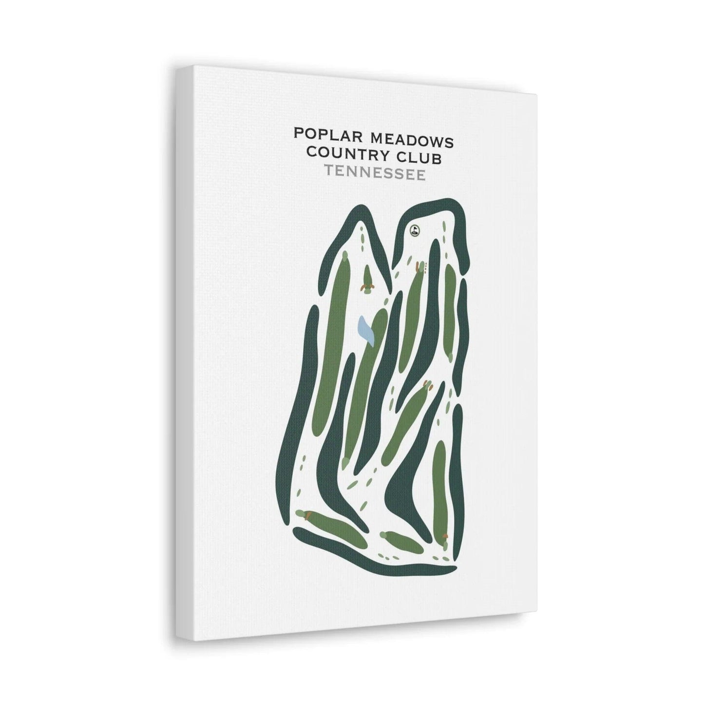 Poplar Meadows Country Club, Tennessee - Printed Golf Courses