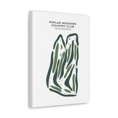 Poplar Meadows Country Club, Tennessee - Printed Golf Courses
