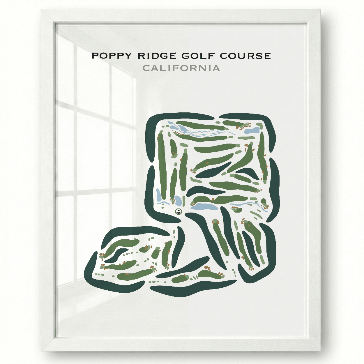 Poppy Ridge Golf Course, California - Printed Golf Courses