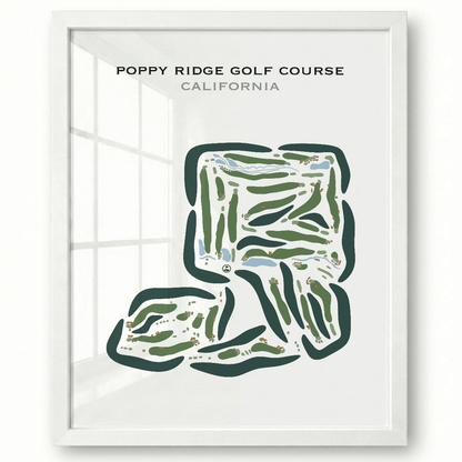 Poppy Ridge Golf Course, California - Printed Golf Courses