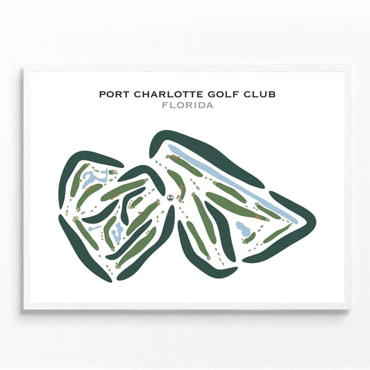 Port Charlotte Golf Club, Florida - Printed Golf Courses