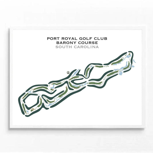 Port Royal Golf Club - Barony Course, South Carolina - Printed Golf Courses