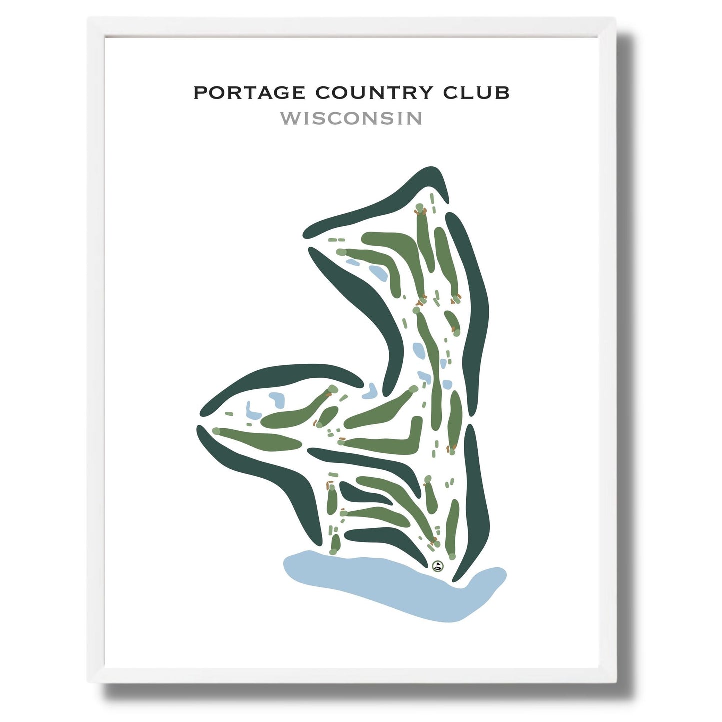 Portage Country Club, Wisconsin - Printed Golf Courses