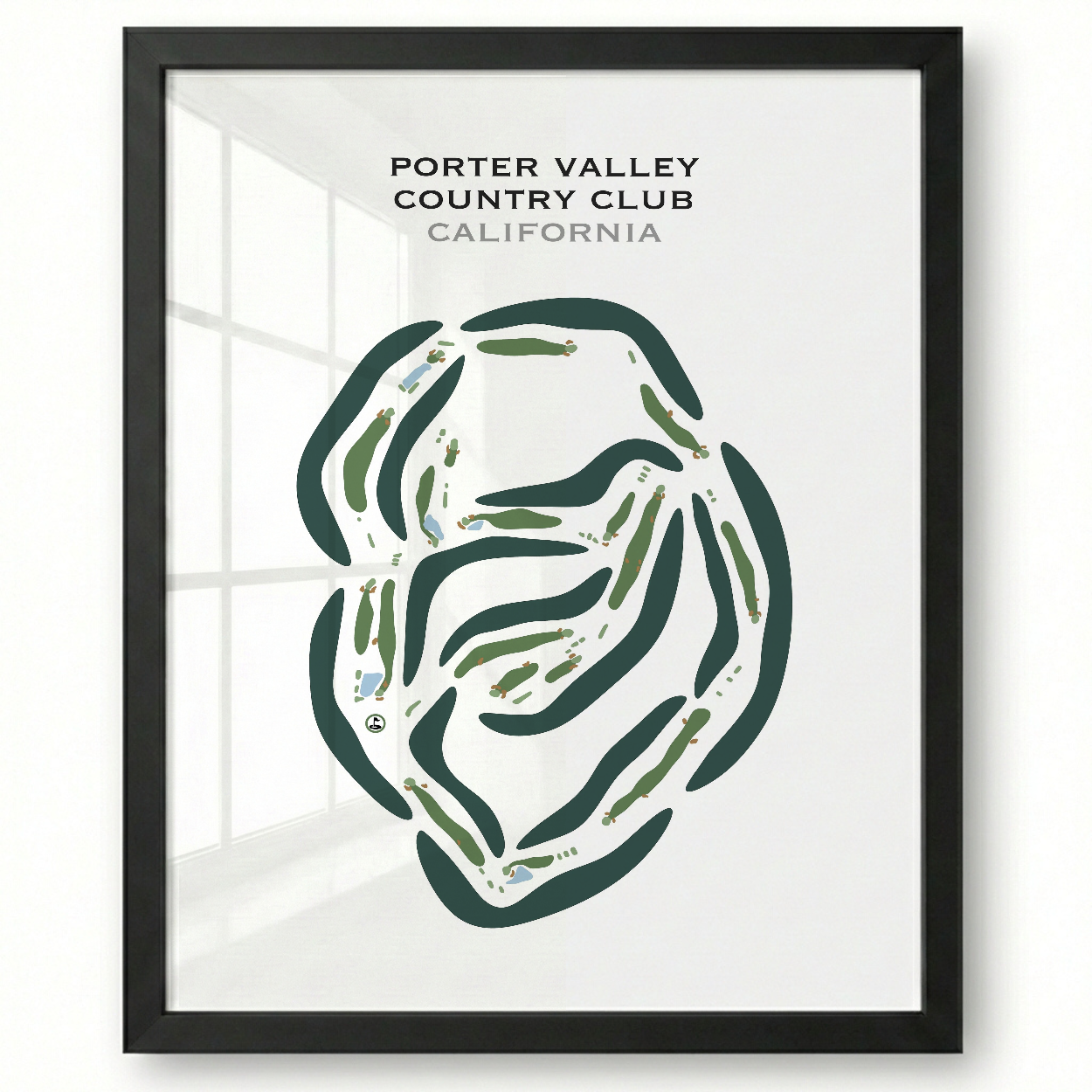 Porter Valley Country Club, California - Printed Golf Courses