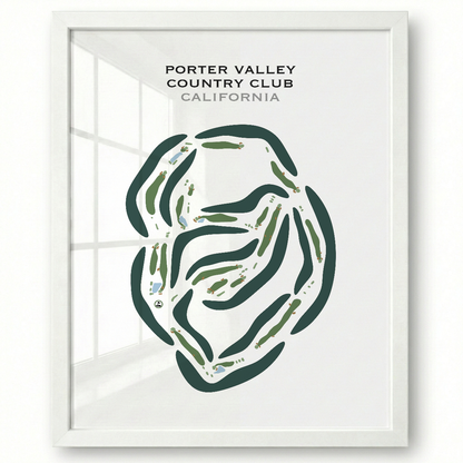 Porter Valley Country Club, California - Printed Golf Courses