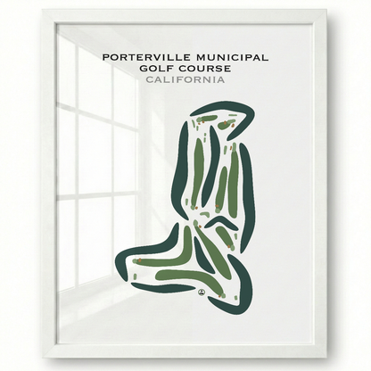 Porterville Municipal Golf Course, California - Printed Golf Courses