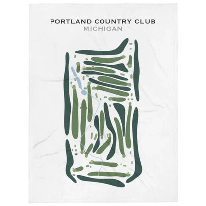 Portland Country Club, Michigan - Printed Golf Course