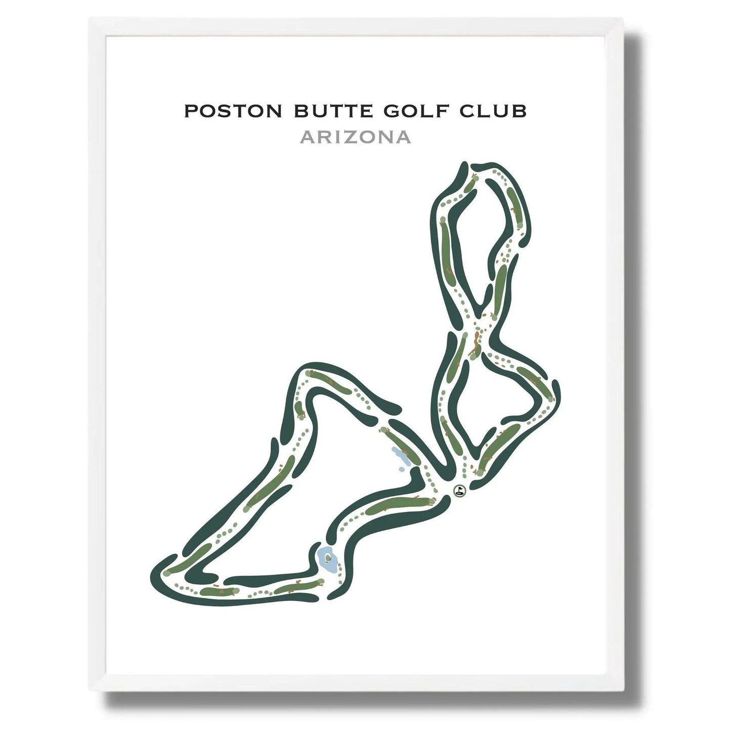 Poston Butte Golf Club, Arizona - Printed Golf Courses