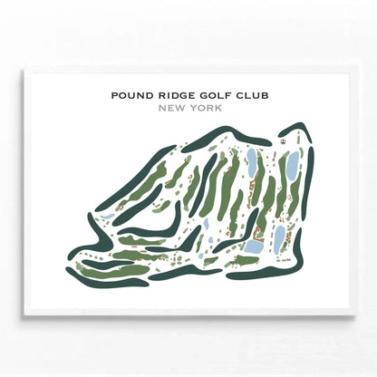 Pound Ridge Golf Club, New York - Printed Golf Course
