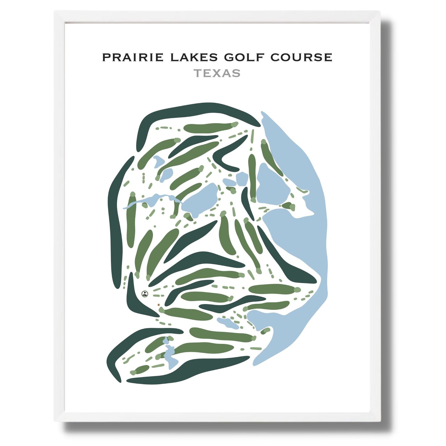 Prairie Lakes Golf Course, Texas - Printed Golf Courses