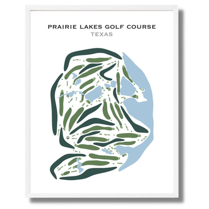 Prairie Lakes Golf Course, Texas - Printed Golf Courses