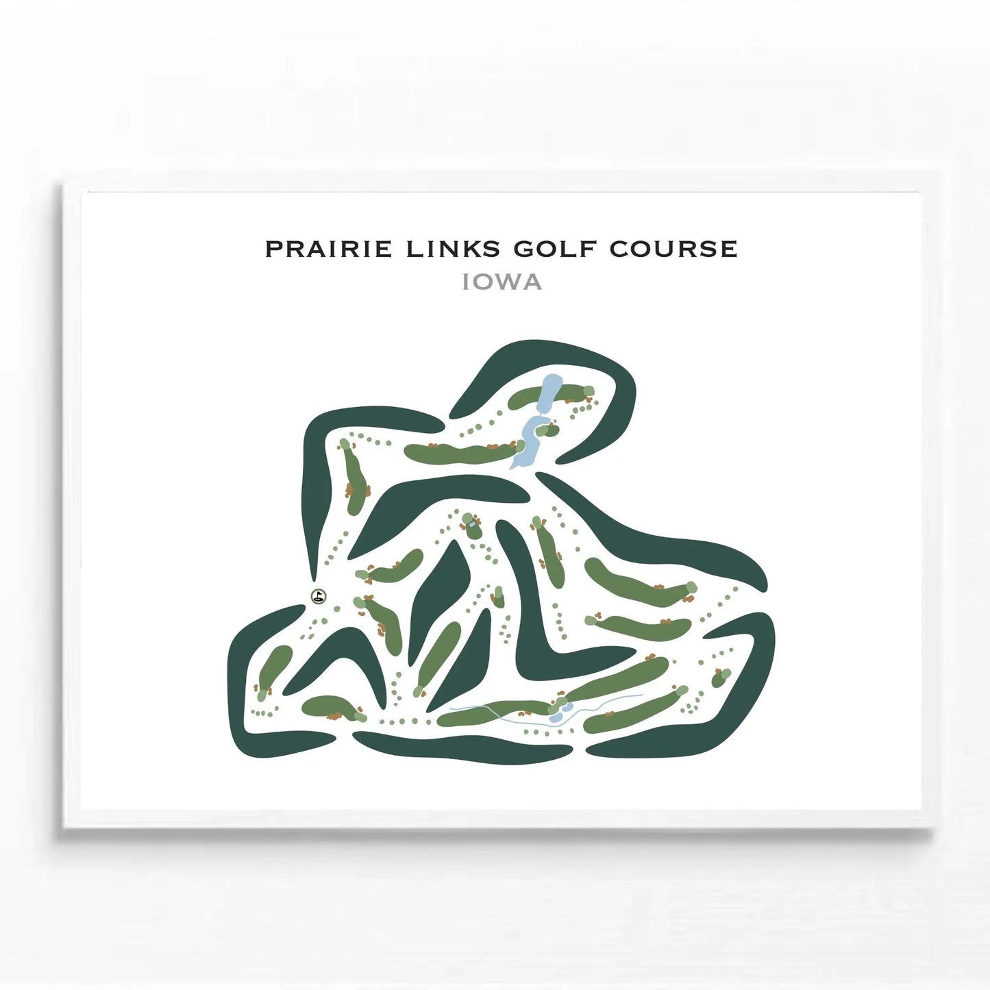 Prairie Links Golf Course, Iowa - Printed Golf Courses