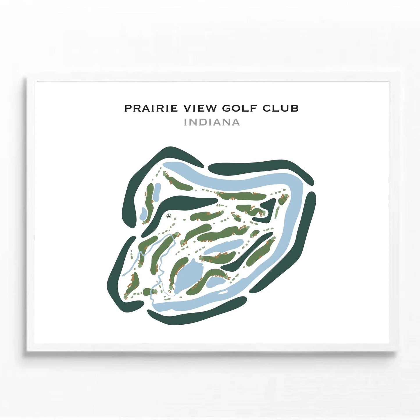 Prairie View Golf Club, Indiana - Printed Golf Courses