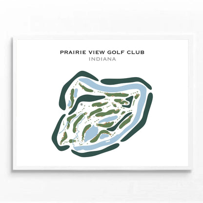Prairie View Golf Club, Indiana - Printed Golf Courses