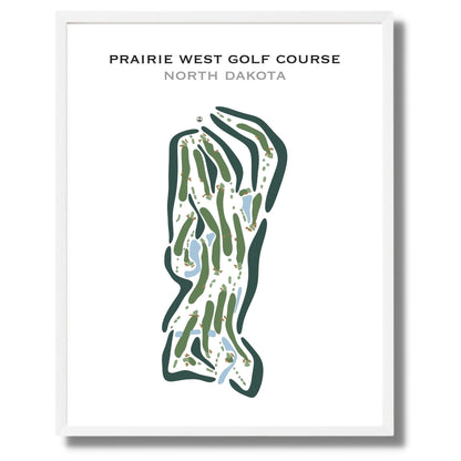 Prairie West Golf Course, North Dakota - Printed Golf Courses
