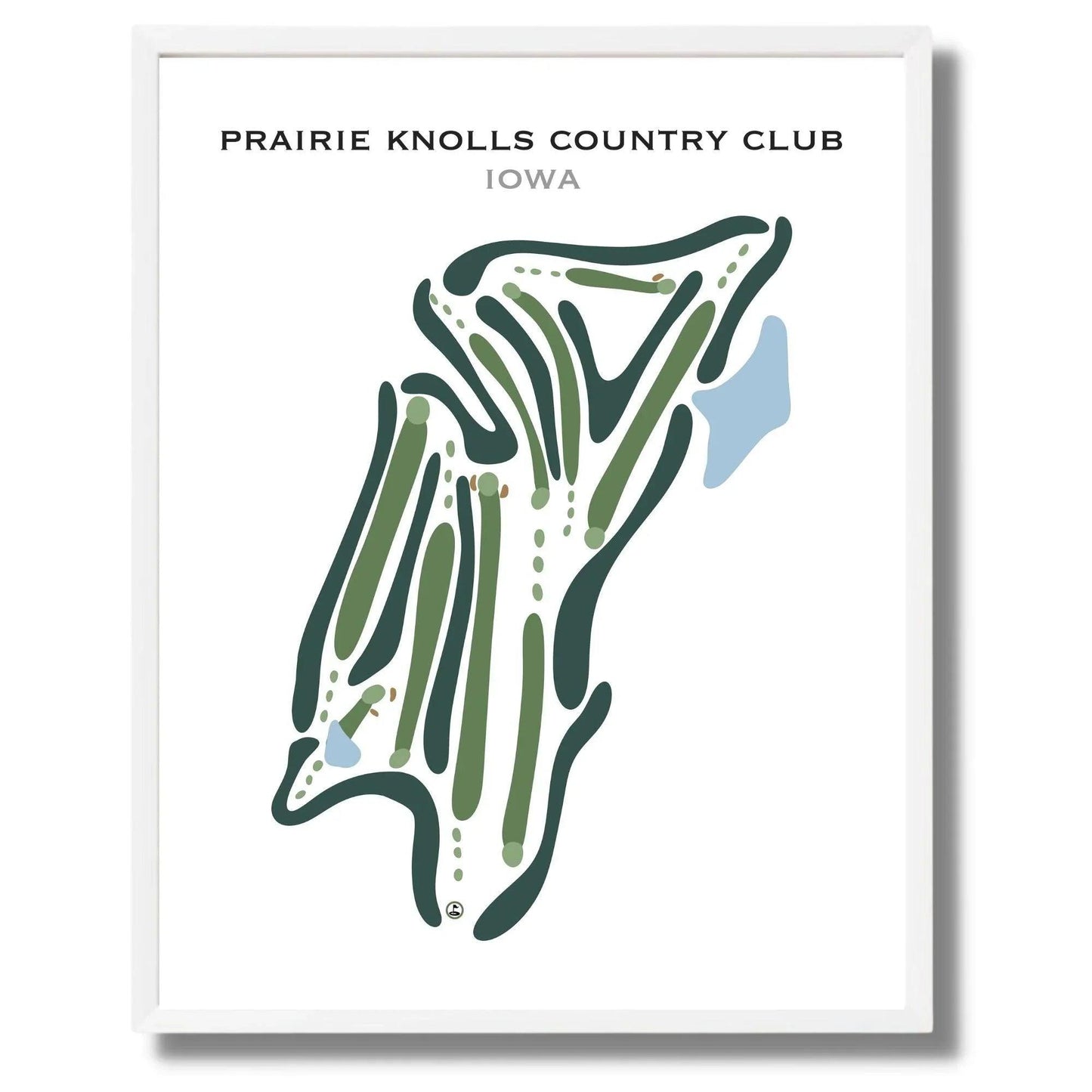 Prairie Knolls Country Club, Iowa - Printed Golf Courses