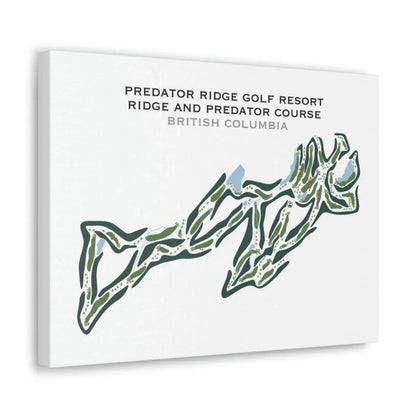Predator Ridge Golf Resort Ridge and Predator Course, British Columbia - Printed Golf Courses