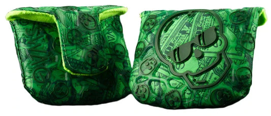 Swag Golf - Dollar Bills Skull TPU Mallet Putter Headcover *opened, no bag* - GOLF LEAGUE