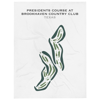 The President's Course - Brookhaven Country Club, Texas - Printed Golf Courses