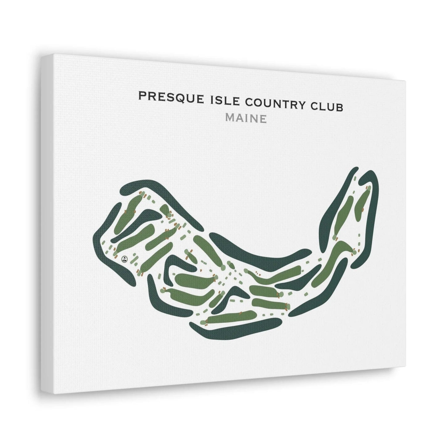 Presque Isle Country Club, Maine - Printed Golf Courses