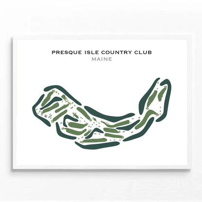 Presque Isle Country Club, Maine - Printed Golf Courses