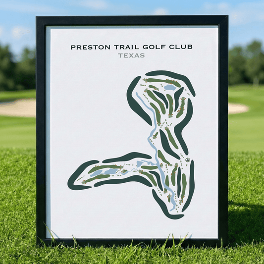 Preston Trail Golf Club, Texas - Printed Golf Course